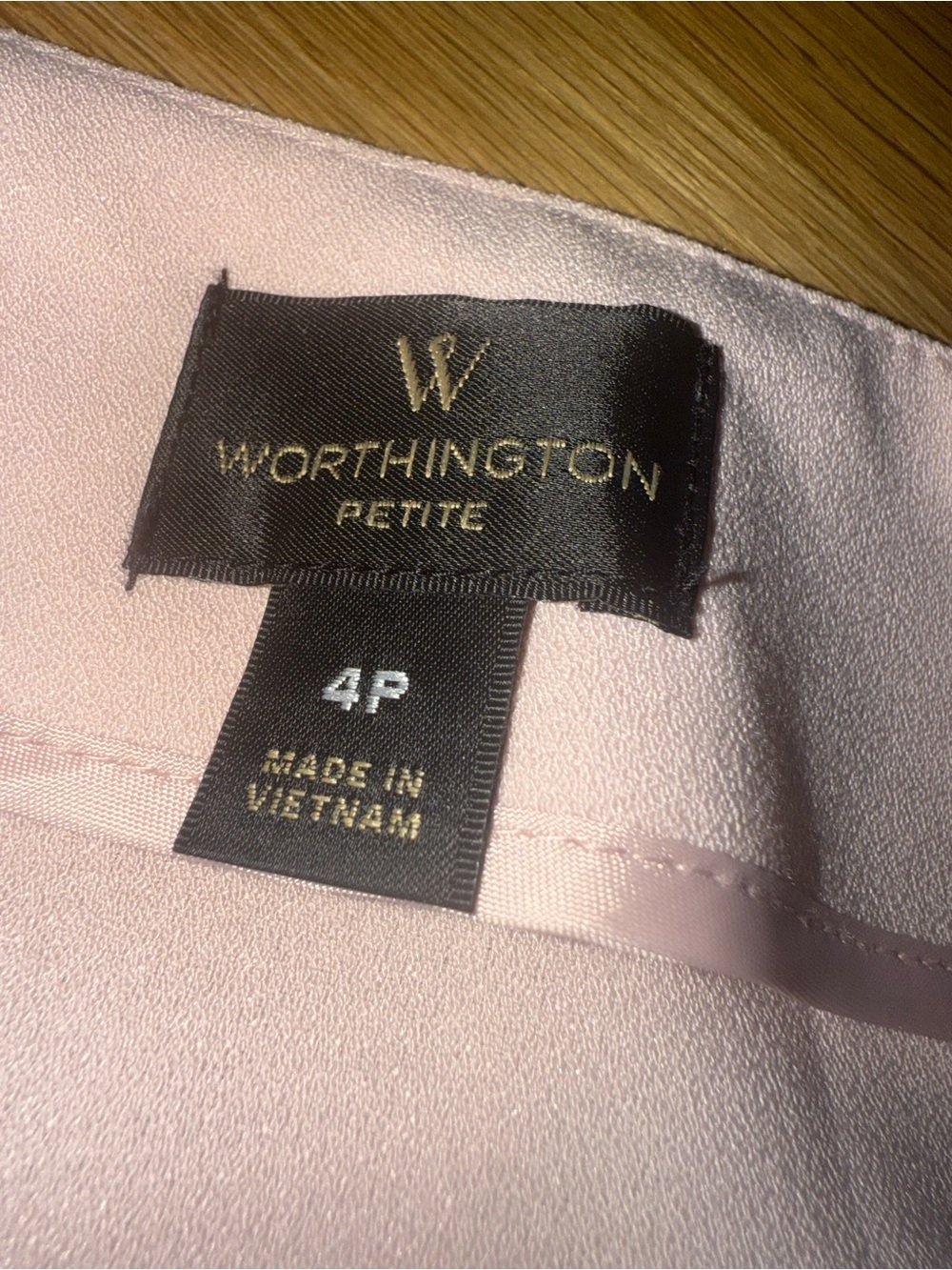 Worthington Light Pink Ruffle Pencil Skirt - Picture 3 of 5